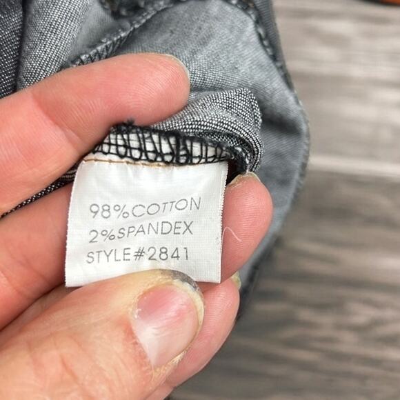 Danesi Women’s Large Gray Lightweight Denim Button-Down Mini Dress Short Sleeve - Picture 4 of 4